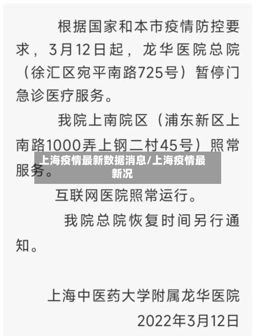 上海疫情最新数据消息/上海疫情最新况