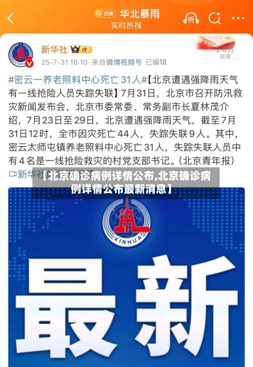 【北京确诊病例详情公布,北京确诊病例详情公布最新消息】