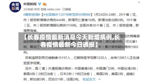 【长春疫情最新消息今天新增病例,长春疫情最新今日通报】