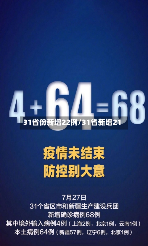 31省份新增22例/31省新增21