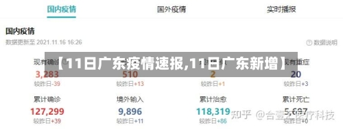 【11日广东疫情速报,11日广东新增】