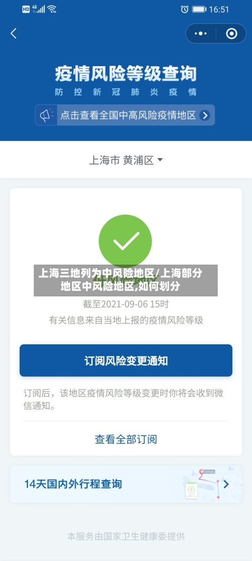 上海三地列为中风险地区/上海部分地区中风险地区,如何划分