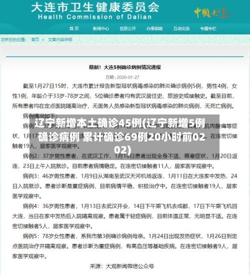 辽宁新增本土确诊45例(辽宁新增5例确诊病例 累计确诊69例20小时前0202)