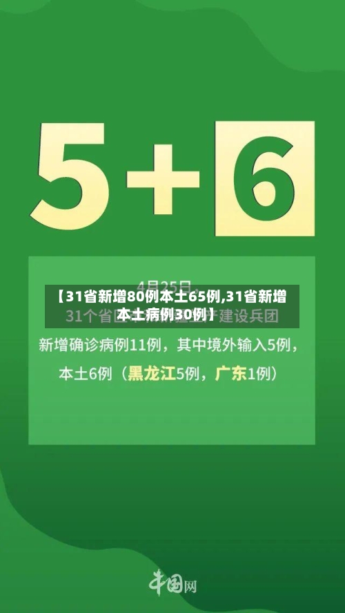 【31省新增80例本土65例,31省新增本土病例30例】
