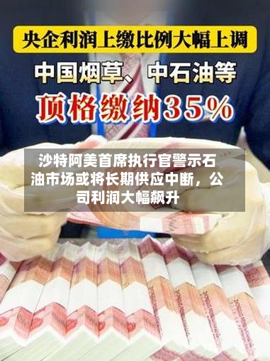 沙特阿美首席执行官警示石油市场或将长期供应中断，公司利润大幅飙升