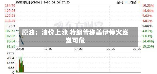 原油：油价上涨 特朗普称美伊停火岌岌可危