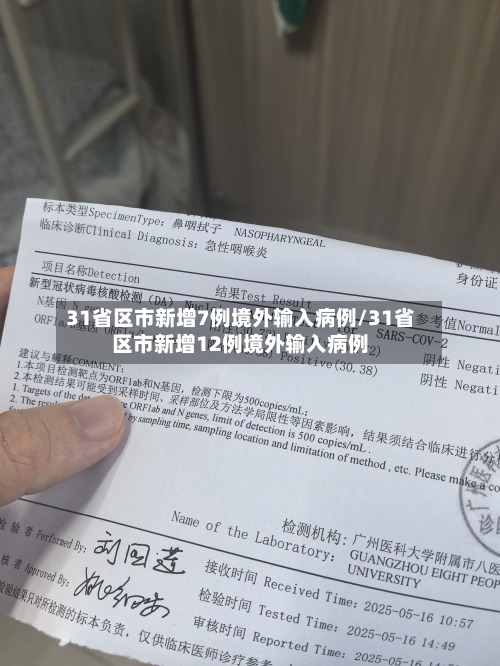 31省区市新增7例境外输入病例/31省区市新增12例境外输入病例