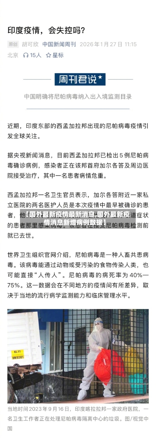 【国外最新疫情最新消息,国外最新疫情消息新增病例数据】