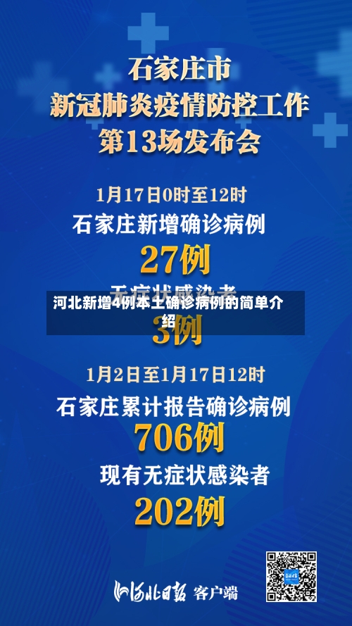 河北新增4例本土确诊病例的简单介绍
